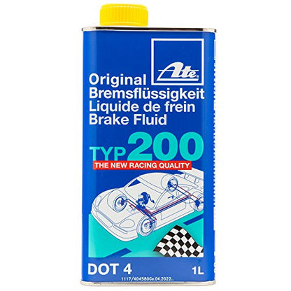 ATE 706202 Original TYP 200 DOT 4 Brake Fluid - 1 Liter, 10 Pack