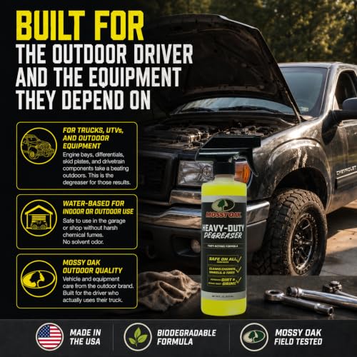 Mossy Oak Heavy-Duty Degreaser - Fast-Acting Citrus, Engines & Tires, 16 oz
