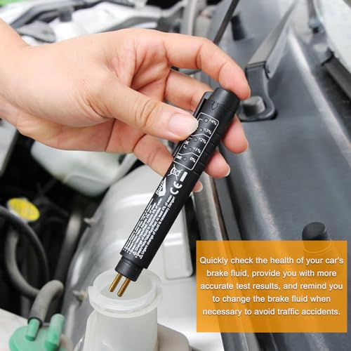 Ohleats Brake Fluid Tester Pen with 5 LED Indicators, Universal Car Accessories