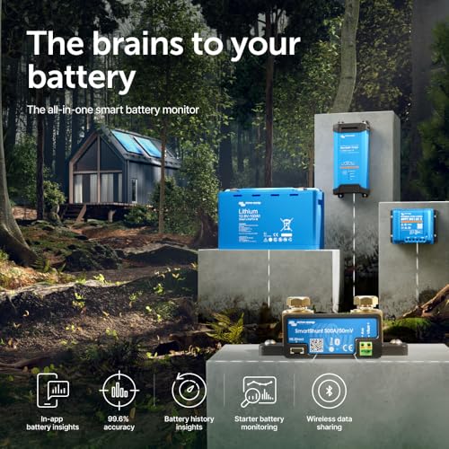 Victron Energy Smart Battery Shunt - Battery Monitor 6.5V-70V, 500 amp - size: 500 Amp
