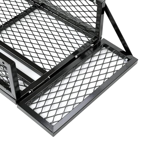 KUAFU ATV UTV Cargo Basket Luggage Carrier Storage Rack Compatible with TRX - size: Front