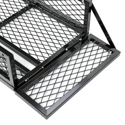 KUAFU ATV UTV Cargo Basket Luggage Carrier Storage Rack Compatible with TRX - size: Front
