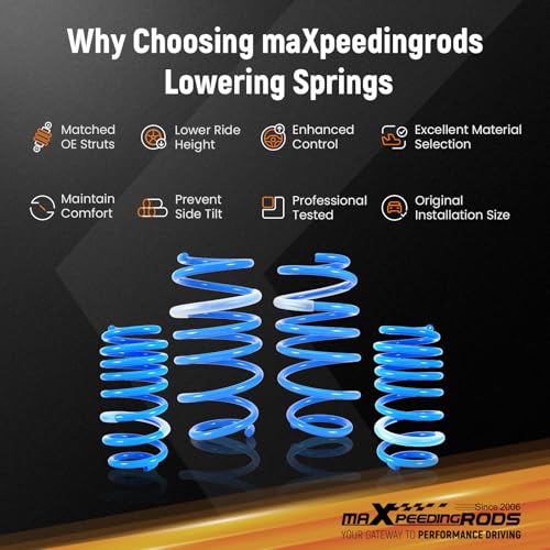 maXpeedingrods Lowering Springs for Honda Civic DX LX EX SI 2012-2015 - size: Civic 2012-2015 Excluding Hybrid