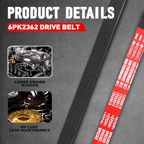 K060930 6K930 Serpentine Drive Belt - size: 6PK2362