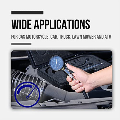 Lichamp 11pc Compression Tester Adapter Kit, Car Engine Test