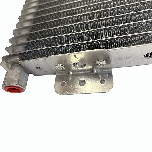 Low Pressure Drop Transmission Oil Cooler 40k Transmission Oil Cool Compatible For Heavy Duty 40,000 GVW Max Low Mounting Hardware Towing Applications and Advanced Cooling Protection LPD47391 - size: Silver