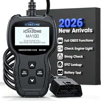 OBD2 Scanner MA100 Professional Car Code Reader Auto OBDII/EOBD/CAN Scan Tool for Check Engine Light Read and Clear Engine Error Codes for All 1996 and Newer OBD2 Protocol Vehicle Plug-Play