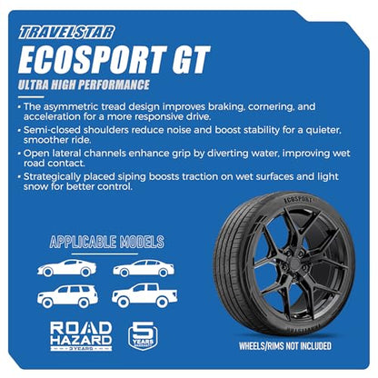 Set of 2 Travelstar Ecosport GT Ultra High-Performance 255/30R26 Tires - size: 255/30ZR26