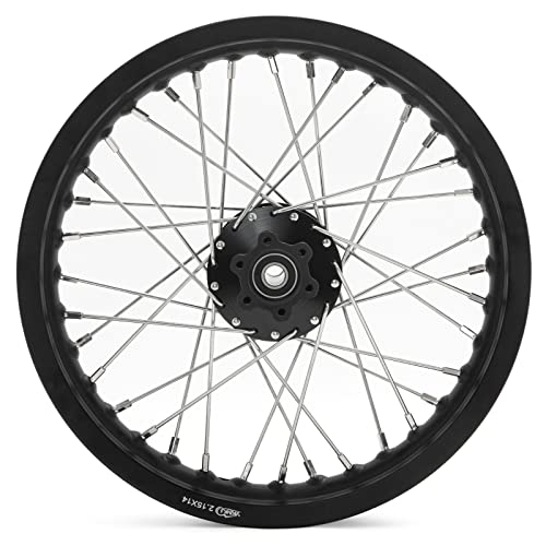 TOFR 14"x2.15" CNC Rear Wheel Rim Hub for Surron SUR-RON Light Bee X LBX - color: Black, size: 14" Rear