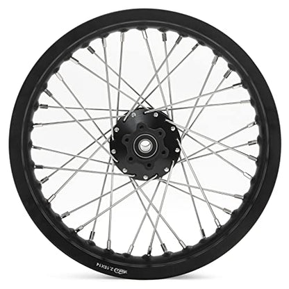 TOFR 14"x2.15" CNC Rear Wheel Rim Hub for Surron SUR-RON Light Bee X LBX - color: Black, size: 14" Rear