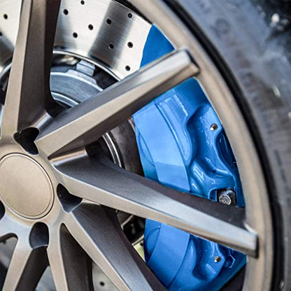 G2 High Temperature Brake Caliper Paint Kit - High Gloss, Wear and Heat Resistant, Epoxy Paint System - Dries Hard, No Flaking or Fading Hawkins Blue - color: Hawkins Blue