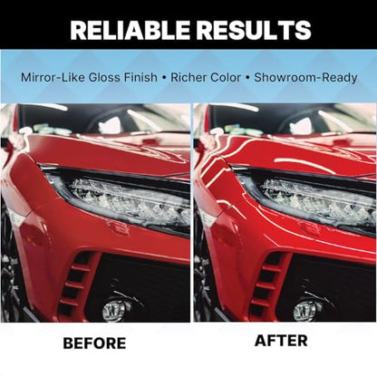 LAUCO FC1100 Ultimate Speed Clear Coat Kit with FH1010 Fast Hardener, 4:1 Automotive Clear Coat System, High Gloss Fast Drying Finish, UV Protection, 1 Gallon Clear Coat + 1 Quart Hardener 1100