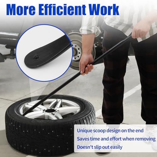 Zihvfzu Tire Mount and Demount Iron, 38 Inch, Black, 2 PCS