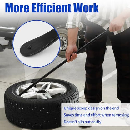 Zihvfzu Tire Mount and Demount Iron, 38 Inch, Black, 2 PCS