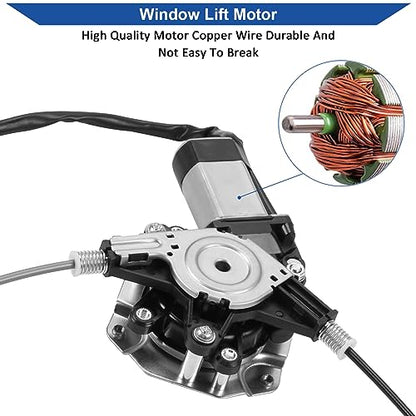 Obaee 748-510 Rear Left Driver Side Power Window Regulator with Motor Assembly Compatible with Chevrolet Impala 2006-2013 Impala Limited 2014-2016, Replace OE 10338753, 20927599 - size: Rear Left Driver Side