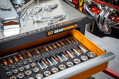 GEARWRENCH 67 Pc 1/2” Drive Master Metric Chrome Socket Set | GWMSSKT12MM - style: 1/2" Chrome Sockets