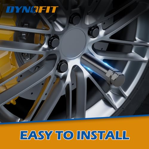 Dynofit 6 Spline Tuner Lug Nuts Key,with 19mm and 21mm Hex,for 1/2" M12 Nut - color: Black, size: 6 Spline with Hex 3/4" and 13/16"