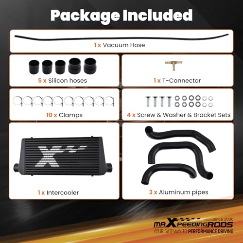 maXpeedingrods Front Mount Turbo Intercooler Kit with Intercooler Pipe for Nissan Skyline R32 GTST