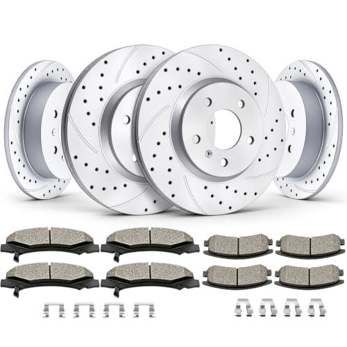 Acinoparts Front and Rear Brake Kit for 2006 2007 2008 2009 2010 Chevrolet - size: ABK5512655125