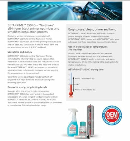 Dow Automotive-5504G Beta Prime Glass Primer 125 mL