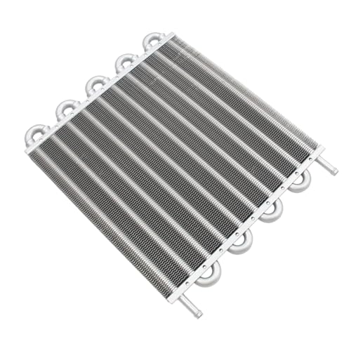 Universal Transmission Oil Cooler Kit Fin Oil Cooler Kit (Silver, 10 Pass) - color: Silver, size: 10 Pass