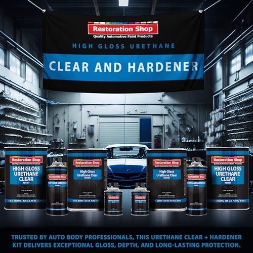 Restoration Shop 1.25 Quarts 2K Clear Coat Automotive Paint Kit, 1 Quart - size: 40 Fl Oz (Pack of 1)