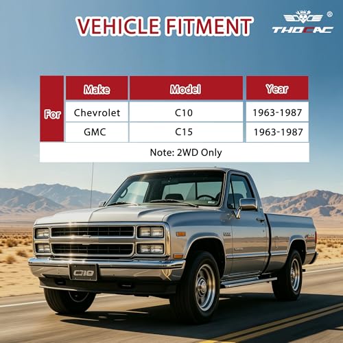 3'' Front Lowering Coil Springs Compatible with 1963-1987 Chevy C10 GMC C15 2WD, Bolt-On Powder Coated Drop Coils Front Suspension Kit (Blue) - color: blue, size: 1963-1987 C10 C15
