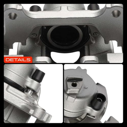 A-Premium Disc Brake Caliper Assembly with Bracket Compatible with Select Audi and Volkswagen Models - Q3/Q3 Quattro 2015-2018, Passat, For Tiguan, For Tiguan Limited - Front Right Passenger Side