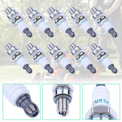 10 Pack CMR7H Spark Plugs, Spark Plug for Shindaiwa 3699-91867 Red Max 369991867, 506615101, 544260901, Sparkplug for Husqvarna 581362301 Stihl Redmax Blowers Brushcutters Trimmers Chain Saws - color: 10 Pack CMR7H Spark Plug
