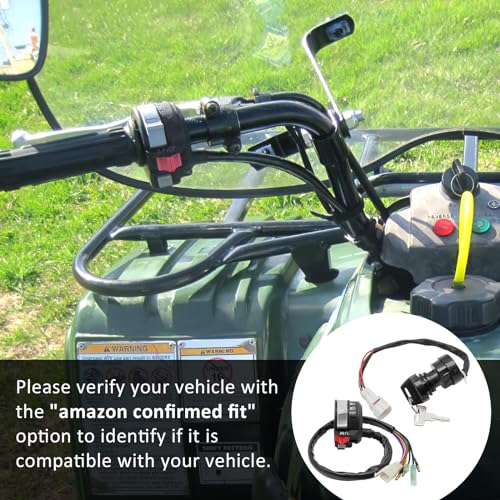 M MATI Start Stop Headlight Switch & Ignition Key Switch for Yamaha Timberwolf 250 Bear Tracker 250 1994-2000 4BD-83973-19-00 4BD-83973-10-00 4GB-82510-12-00