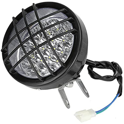 FVRITO 12V LED Front Head Light Lamp for 110cc 125cc 150cc 200cc 250cc TaoTao Coolster Roketa Yamoto Vitacci JCL Kazuma Peace RPS ICEbear Apollo Sej BULL KXD FARM Sunl Kandi ATV Quad 4 Wheeler Go Kart