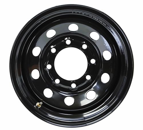 Free Country Trailer Tire Wheel ST225/90R16 14-Ply G 127L 8X6.5" Black Mod - size: ST225/90R16 /8x6.5