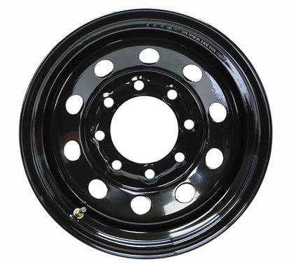 Free Country Trailer Tire Wheel ST225/90R16 14-Ply G 127L 8X6.5" Black Mod - size: ST225/90R16 /8x6.5
