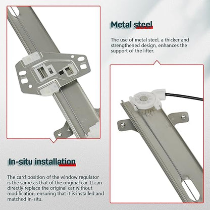 FINDAUTO 748-047 Power Window Regulator for 2004-2008 for Acura TSX