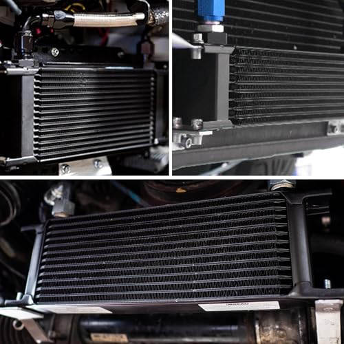 EVIL ENERGY 19 Row Oil Cooler, 10AN Engine Oil Cooler Universal - size: 19 Row