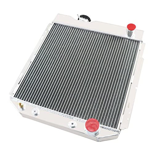 3 Row Radiator For Ford Mustang 1964-1966 Falcon Comet 1960-1965 - size: 3 Row Radiator+CNC 1.3Bar Cap