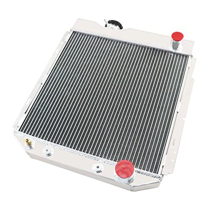 3 Row Radiator For Ford Mustang 1964-1966 Falcon Comet 1960-1965 - size: 3 Row Radiator+CNC 1.3Bar Cap