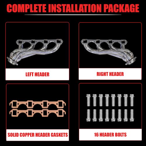 Ceramic Coated Shorty Headers For 1979-1993 Ford Mustang 5.0L Foxbody GT LX - size: Ceramic Coated Shortys 5.0L Fox Body Mustang