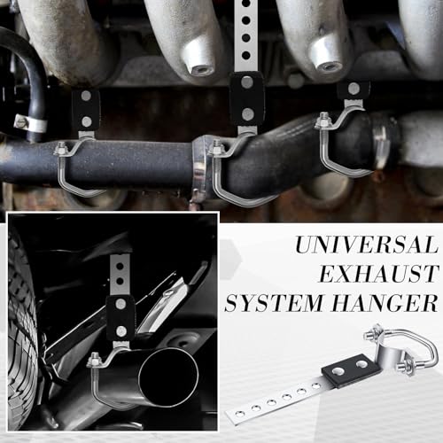 Geetery 2 Pcs Universal Exhaust Hangers Muffler Hanger, Oe Style, Silver - color: Silver, size: Oe Style
