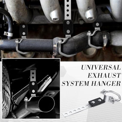 Geetery 2 Pcs Universal Exhaust Hangers Muffler Hanger, Oe Style, Silver - color: Silver, size: Oe Style