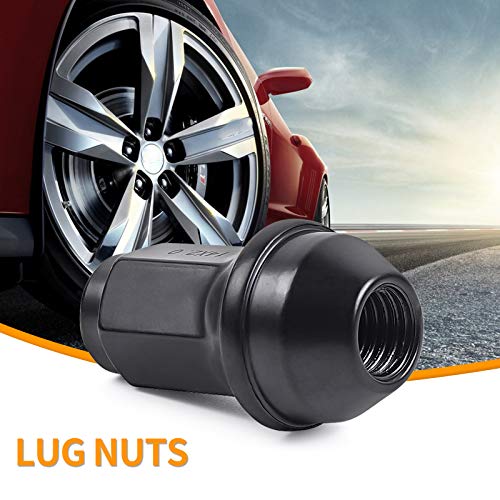 MIKKUPPA M14x2.0 Lug Nuts, Black 24PCS OEM Style Large Acorn Seat Lug Nuts - color: Black, size: 24PCS - For 2004-2014 Ford F150