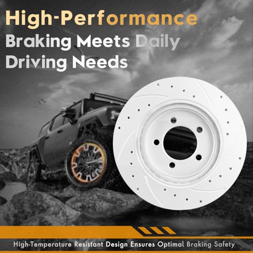 Betthand Brakes and Rotors Fit for 02-05 Ford Explorer, 4L 4.6L V6 V8 - size: 680014*2+680026*2+D833-7706+D1109-8214