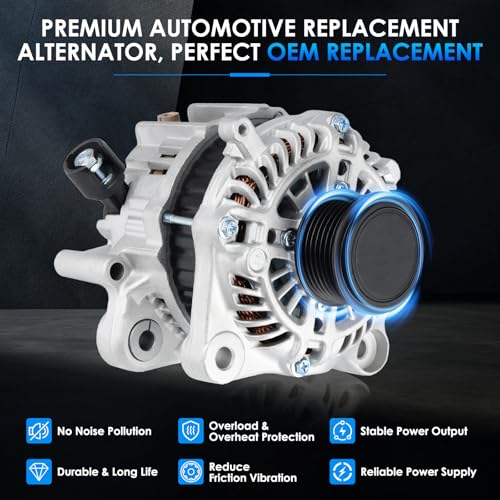 Car Alternator 14489 110A Fit for Honda Accord 2013-2017 2.4L L4 - size: #14489, 11999 Alternator