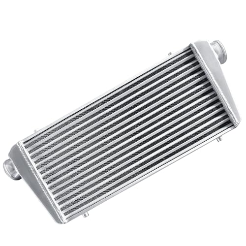 Universal Intercooler 31''x13''x3.3" Front Mount Intercooler 3'' Inlet and Outlet Aluminum Turbo Intercooler Direct Replacement for Any Turbo Charger system - size: 31''x13''x3.3" 3''