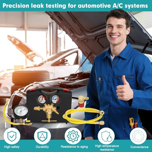 53010 Automotive HVAC Pressure Tester Kit, Nitrogen Pressure Testing Tools