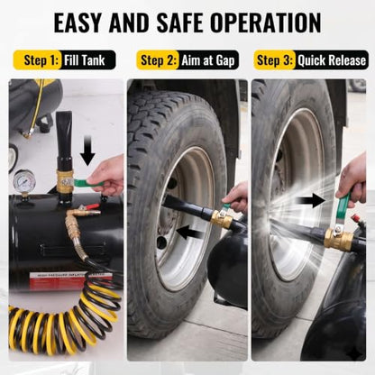 5 Gallon Air Tire Bead Seater Blaster Tool Seating Inflator Car Tractor Truck ATV Tank Heavy Duty Black(US Stock) - color: Black(5 Gallon)