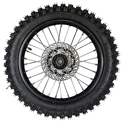 16" Rear Wheel 90/100-16 Tire Assembly For Dirt Pit Bike 125cc 140cc 150cc Apollo SSR XR CRF TaoTao Includes Brake Rotor and 428 Sprocket (16 Inch) - size: 16 Inch