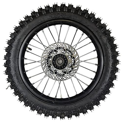 16" Rear Wheel 90/100-16 Tire Assembly For Dirt Pit Bike 125cc 140cc 150cc Apollo SSR XR CRF TaoTao Includes Brake Rotor and 428 Sprocket (16 Inch) - size: 16 Inch