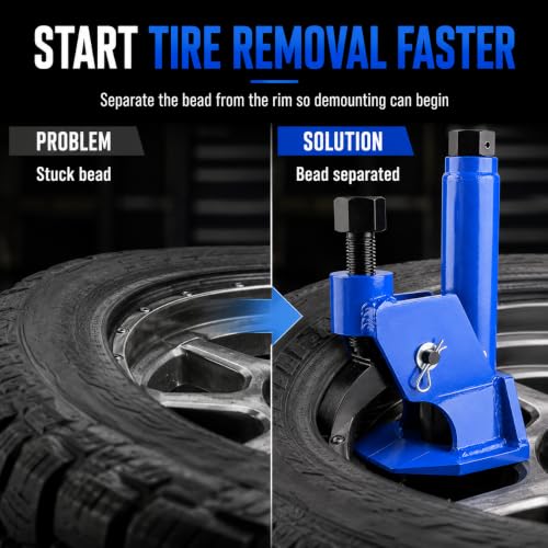 Tire Bead Breaker Tool for Small Tires, ATV, UTV & Riding Mower Use - color: blue