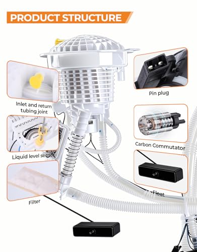 AutoExact Fuel Pump Assembly Compatible with Chrysler 300 Dodge Charger Dodge Challenger Dodge Magnum 2.7L 3.5L 3.6L 5.7L 6.1L 6.4L 2005 2021 with sending unit fuel Replaces P76662R FT4018 - size: 05-19 Chrysler/Charger/Challenger Right